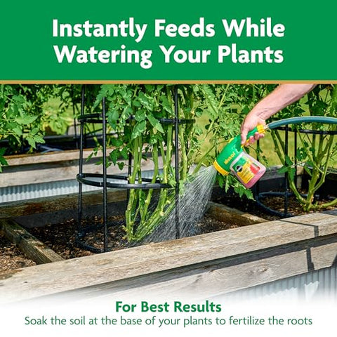 Garden feeder ready for regular feedings with Miracle-Gro