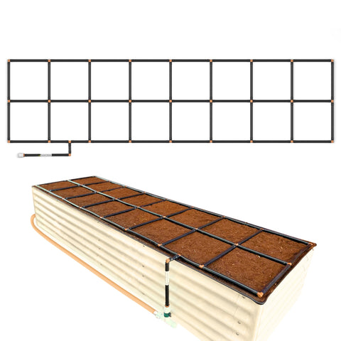 Garden Grid setup in under a minute for effortless raised-bed watering.
