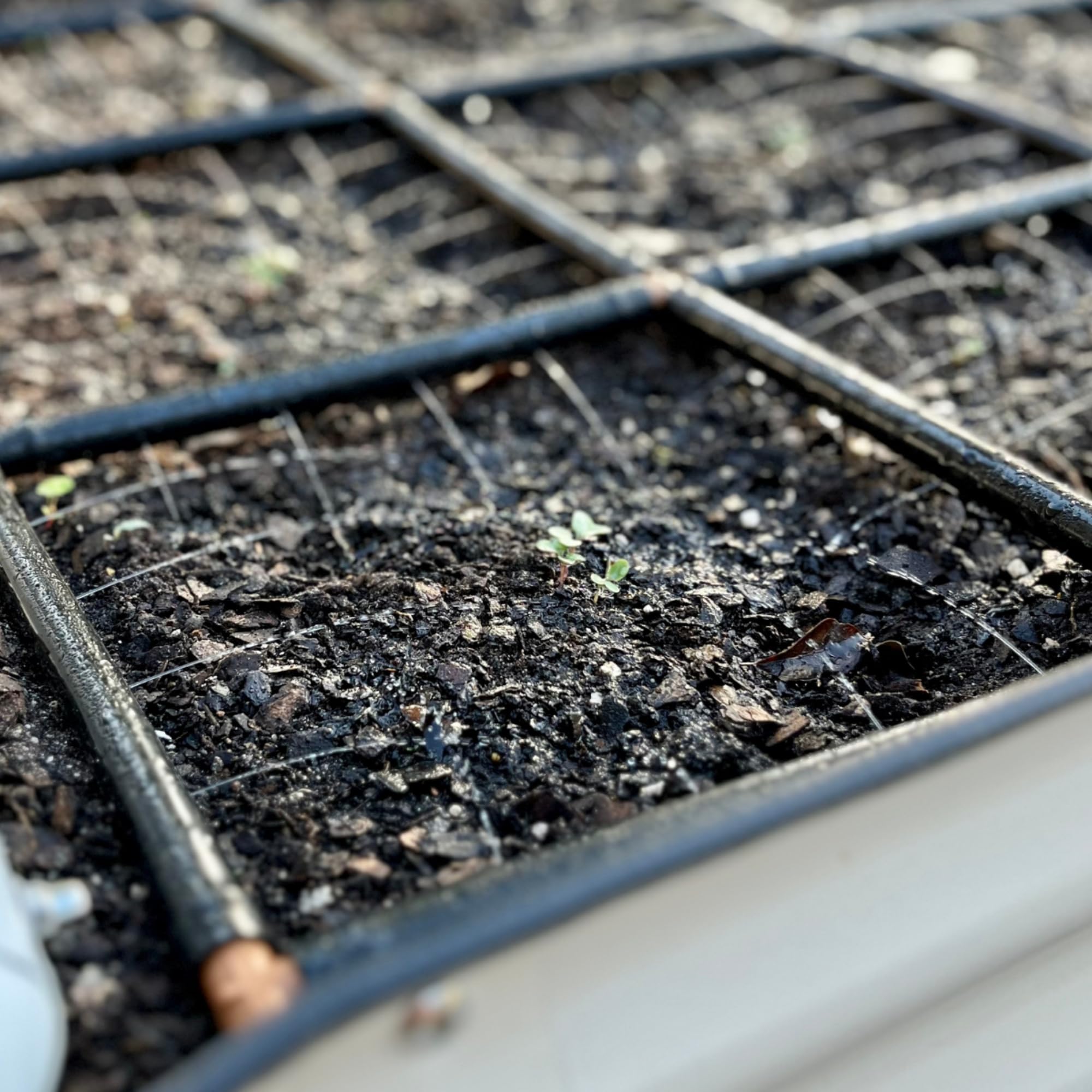 Garden Grid UV-resistant materials withstand outdoor garden conditions.
