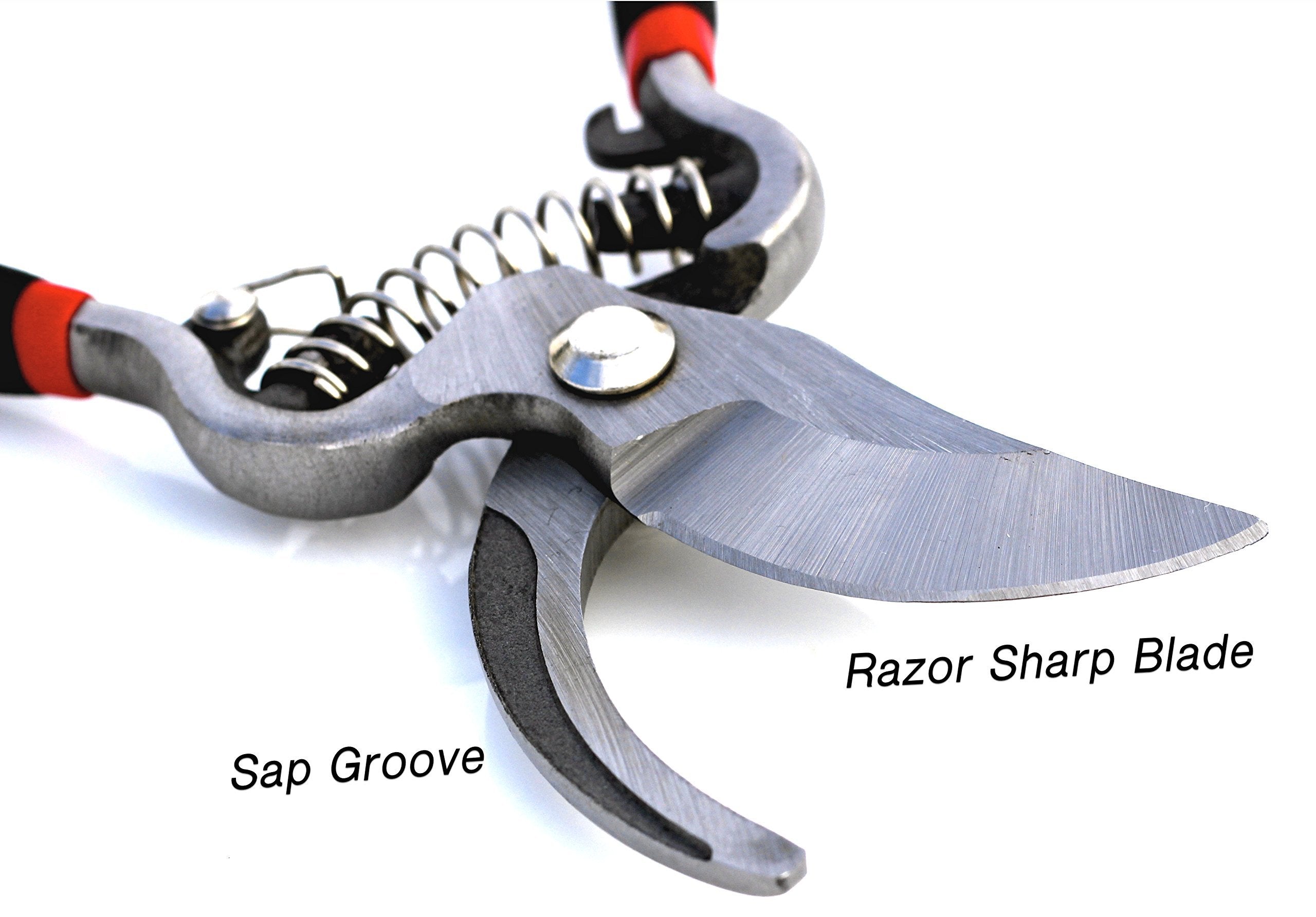 Garden Guru Classic Bypass Pruner ergonomic handles providing comfortable grip during pruning