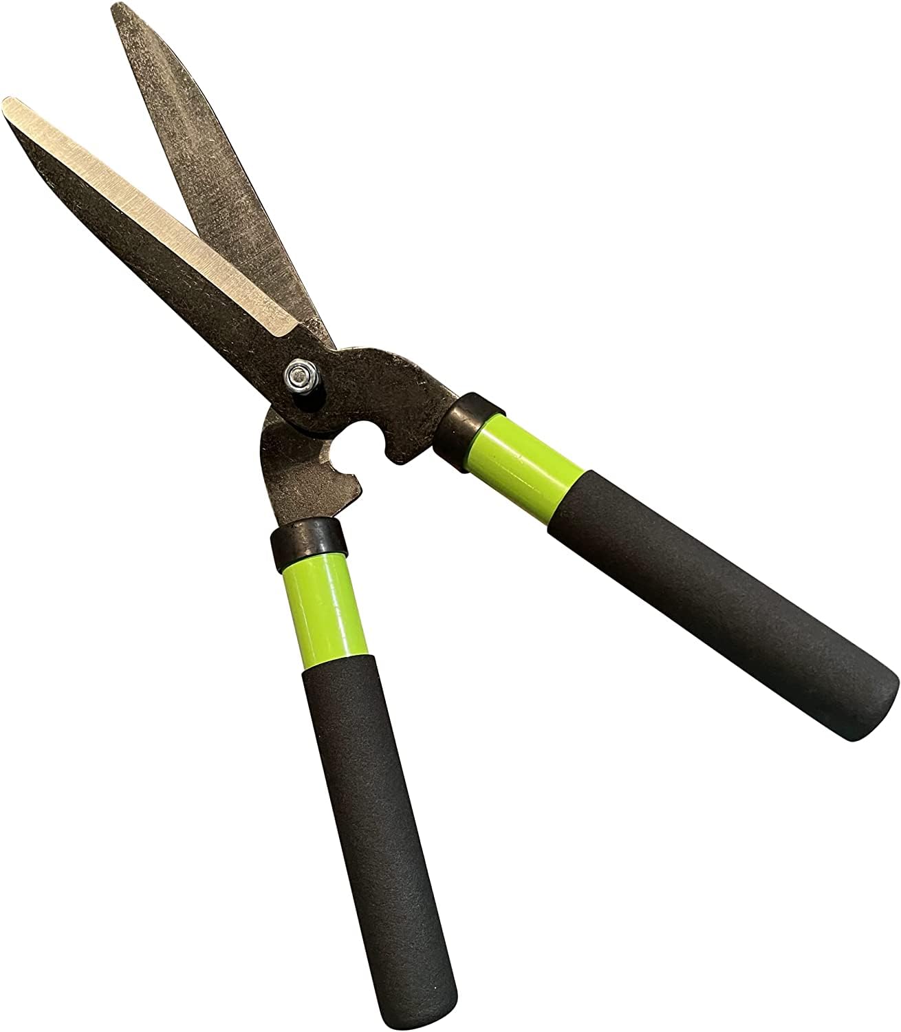 Garden Guru pruning shears with titanium blades enables precise cuts.