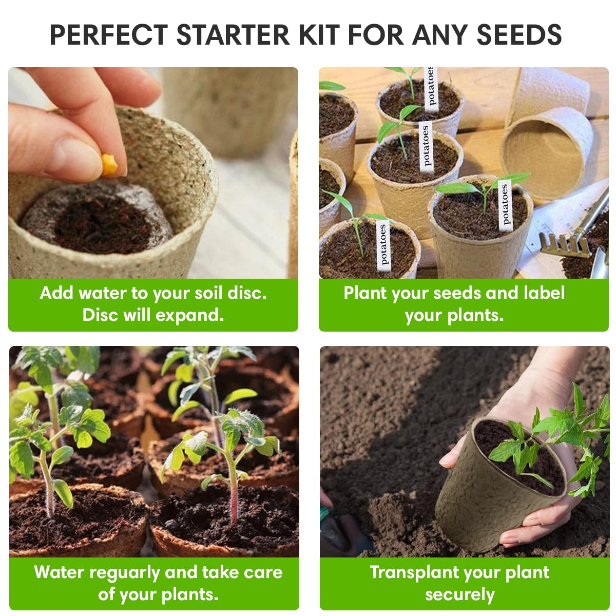 Garden Haven plant markers labels for organized seed starting