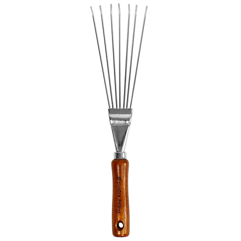 Garden Helper chrome-plated steel blade resists wear and stays sharp.