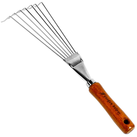 Garden Helper leaf cleanup in yard with lightweight design.