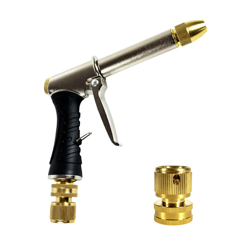 Garden Hose Nozzle metal body showing durable construction for outdoor use