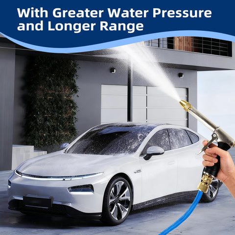 Garden Hose Nozzle patio and driveway cleaning for efficient rinsing