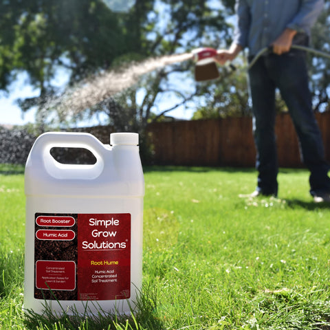 Garden and houseplants receive Root Hume to improve uptake.