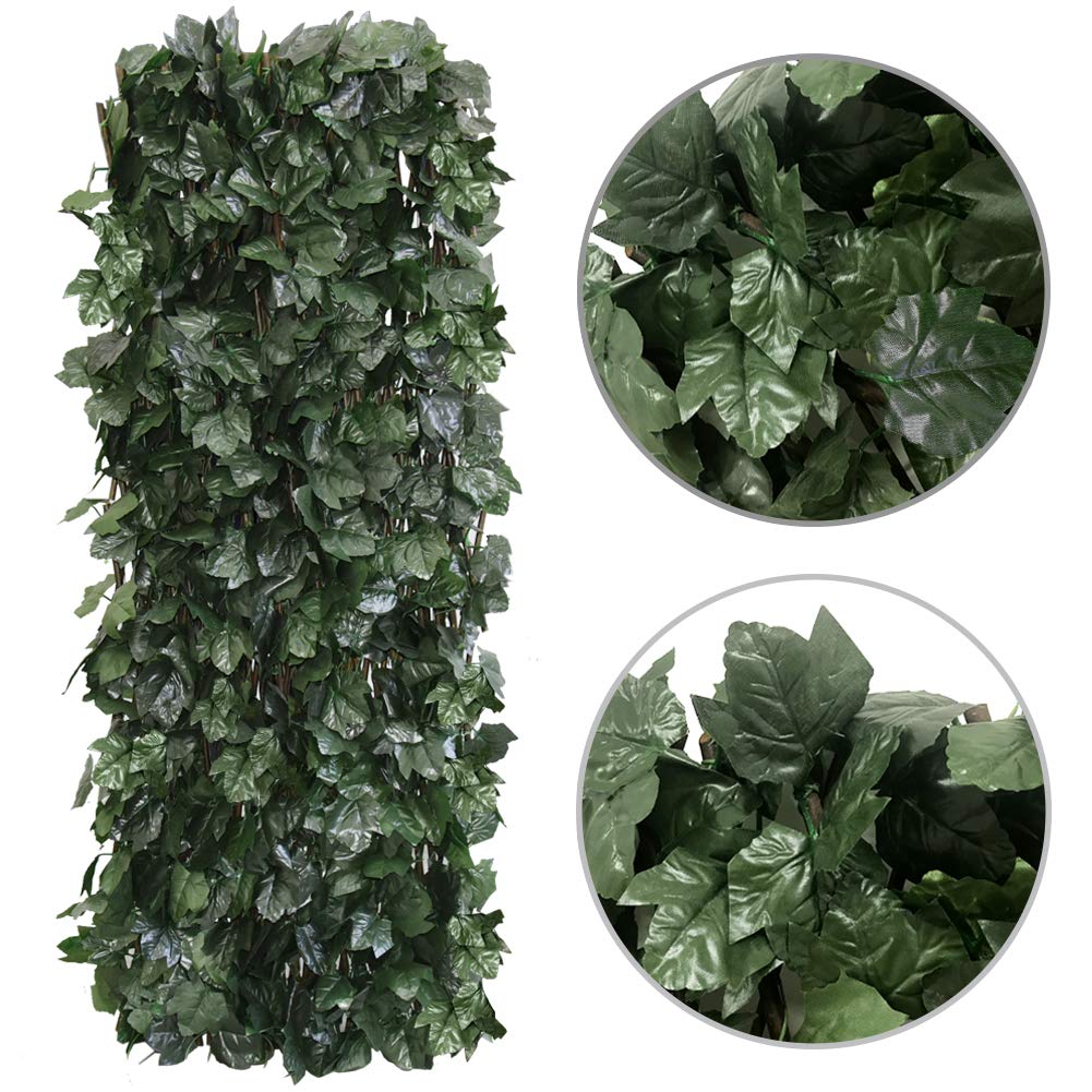 Garden Land ivy fence installation with zip ties is simple and fast.