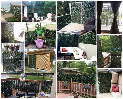 Garden Land privacy screen rolled closed shows compact size for quick setup.
