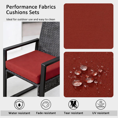 Garden Lucky Sunbrella cushion piping edge detail for durable finish.