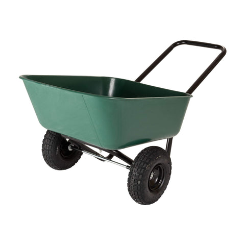 Garden Star dual-wheel barrow boosts stability when lifting heavy materials