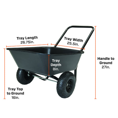 Garden Star loop handle design eases push, pull, and dump actions