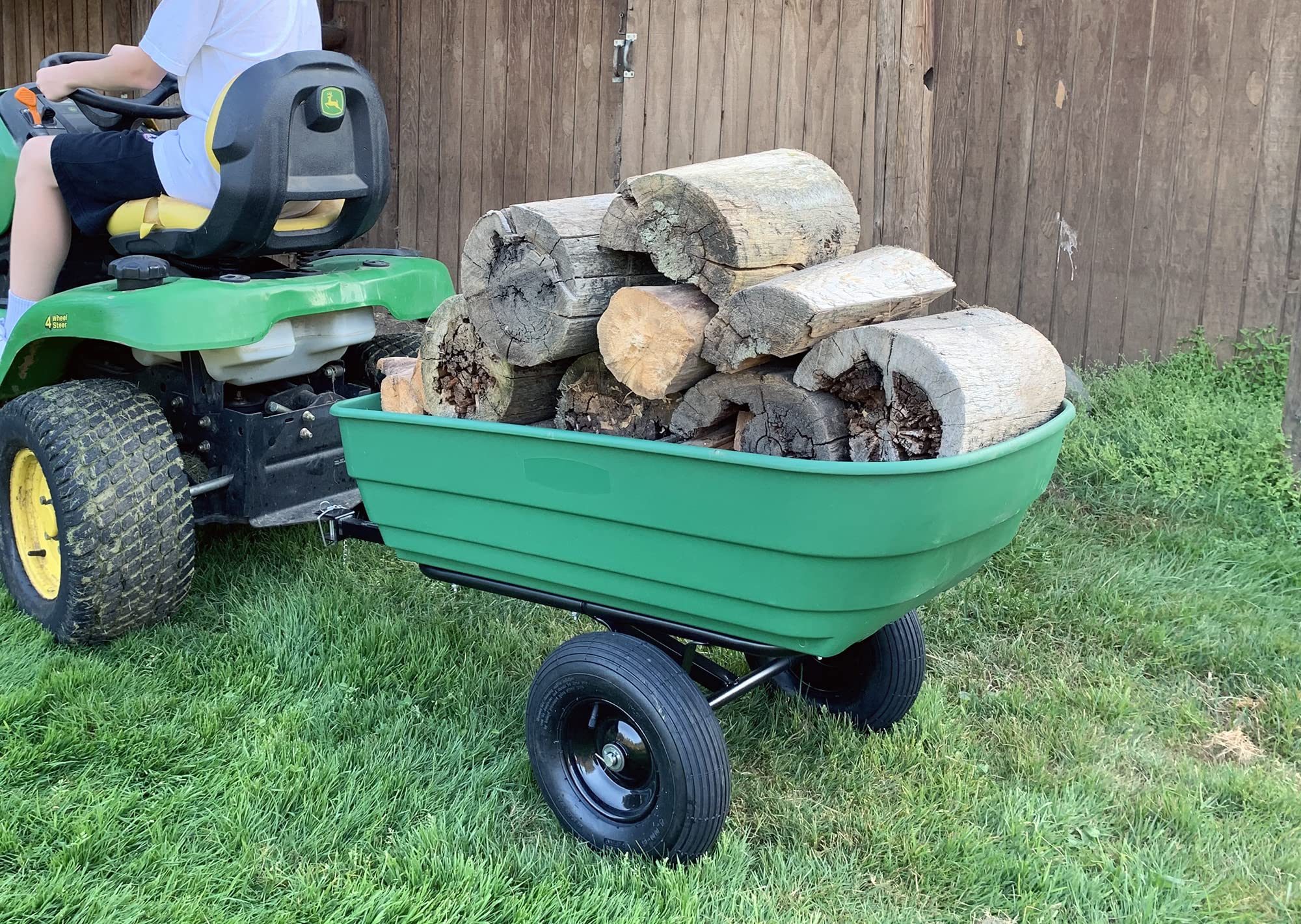 Garden Star 4.00-6 tires provide traction on gravel, dirt, and grass