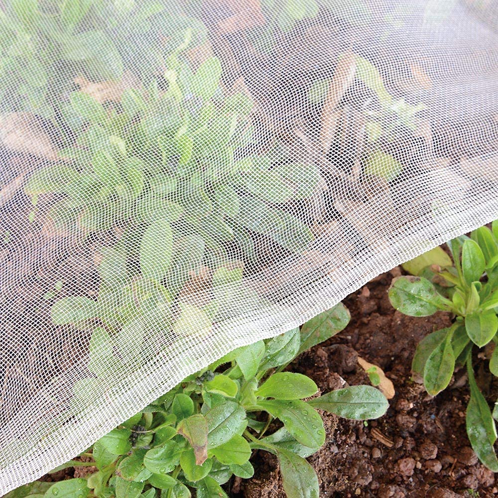Garden Tailor insect netting 2-pack 4x10 shields crops from pests while allowing air and light.