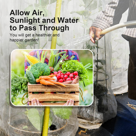 Garden Tailor UV-stabilized netting guards crops from sun exposure and wear.