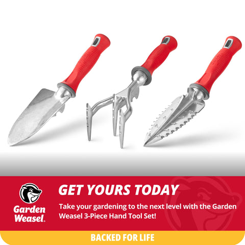 Garden Weasel lifetime warranty offering long-term product assurance.