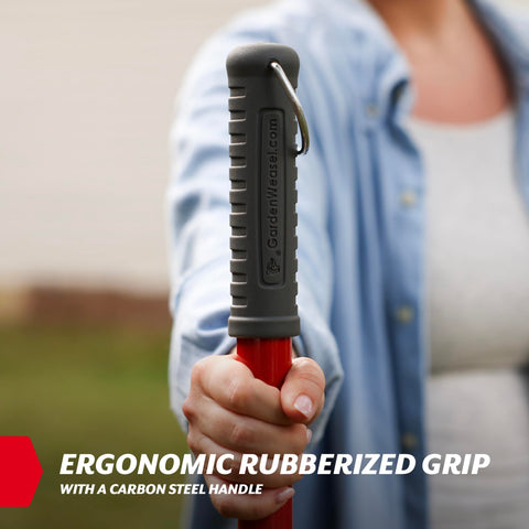 Garden Weasel no bending required design reduces back strain during yard work.