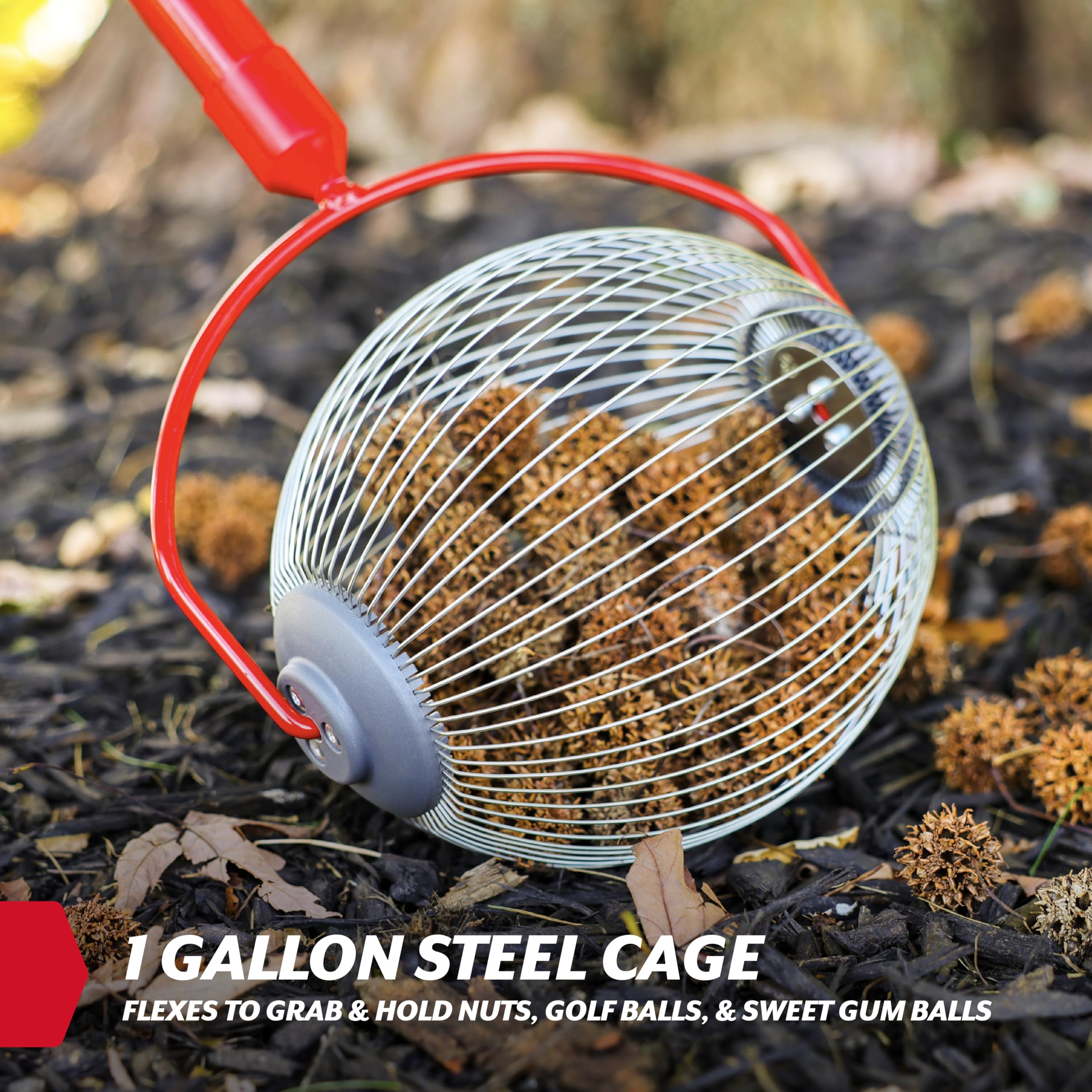 Garden Weasel quick-release dump lets you empty the cage in seconds.