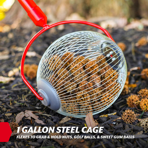 Garden Weasel quick-release dump lets you empty the cage in seconds.