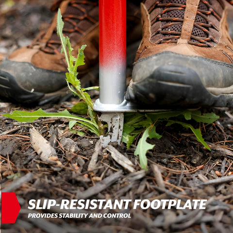 Garden Weasel WeedPopper ergonomic grip reduces strain during long sessions.
