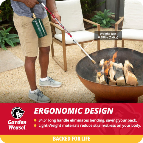 Garden Weasel WeedTorch durable build designed for years of outdoor use