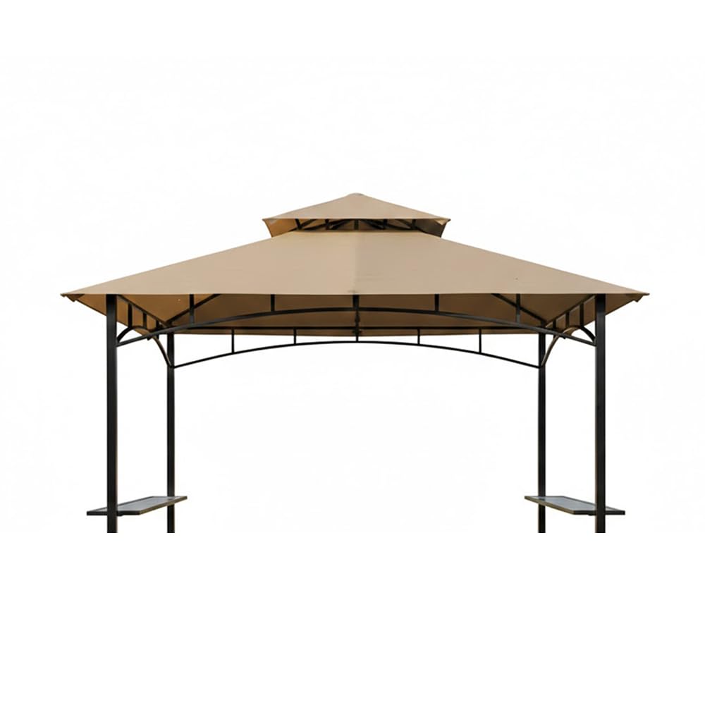 Garden Winds custom-fit canopy top in beige for Aldi Belavi gazebo.
