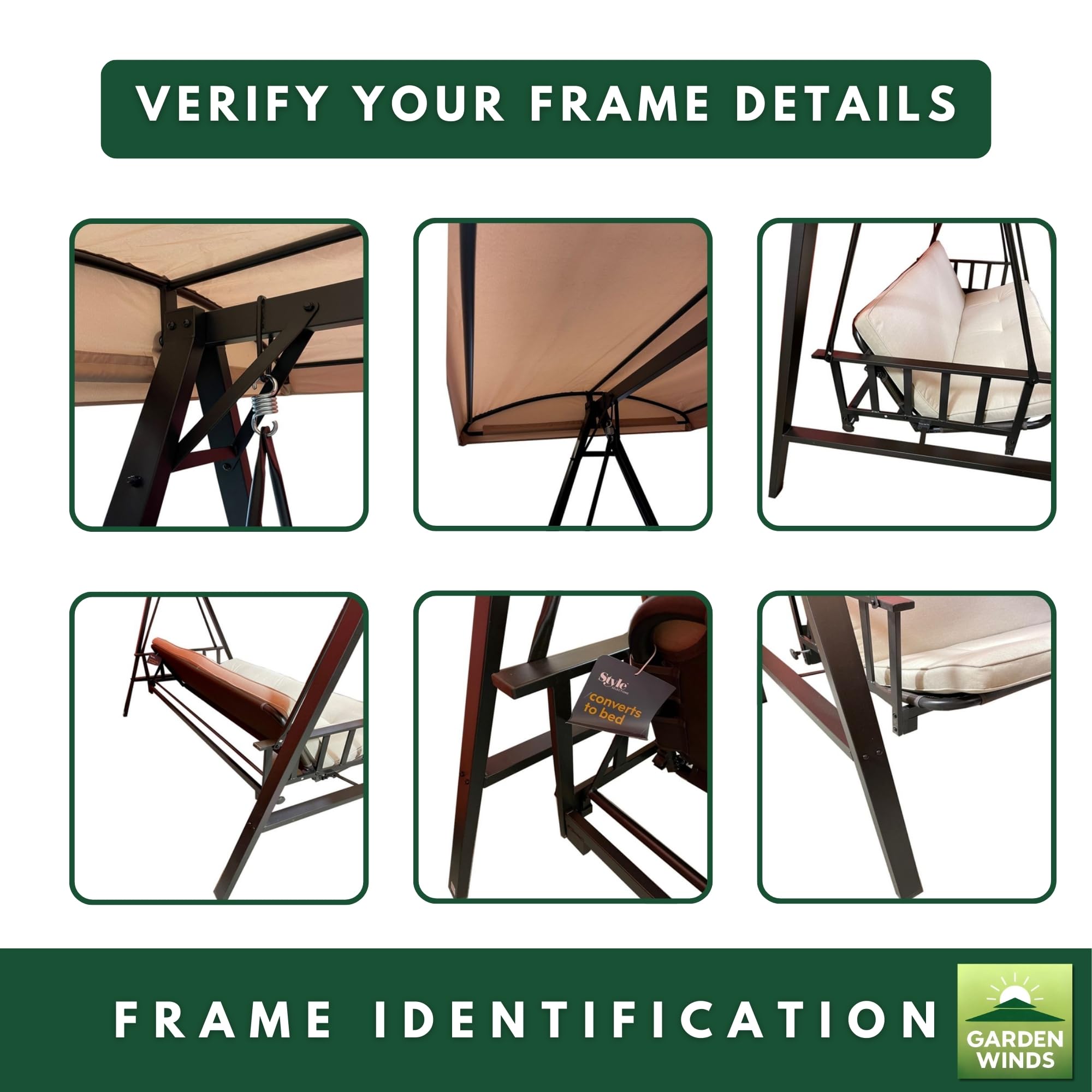 Garden Winds 1-year warranty and US-based support for canopy replacements.