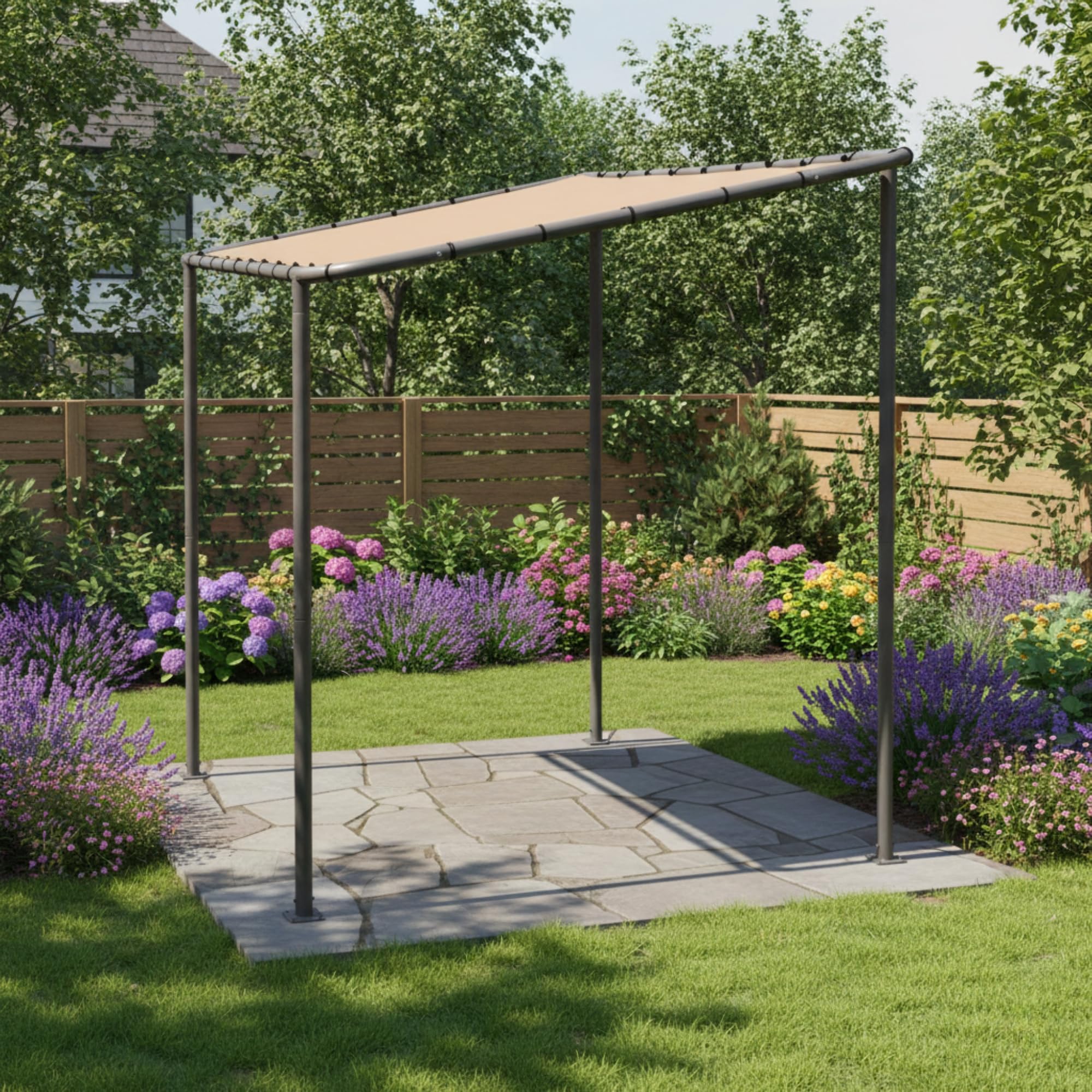 Garden Winds beige RipLock 350 top with grid pattern for tear spread resistance.