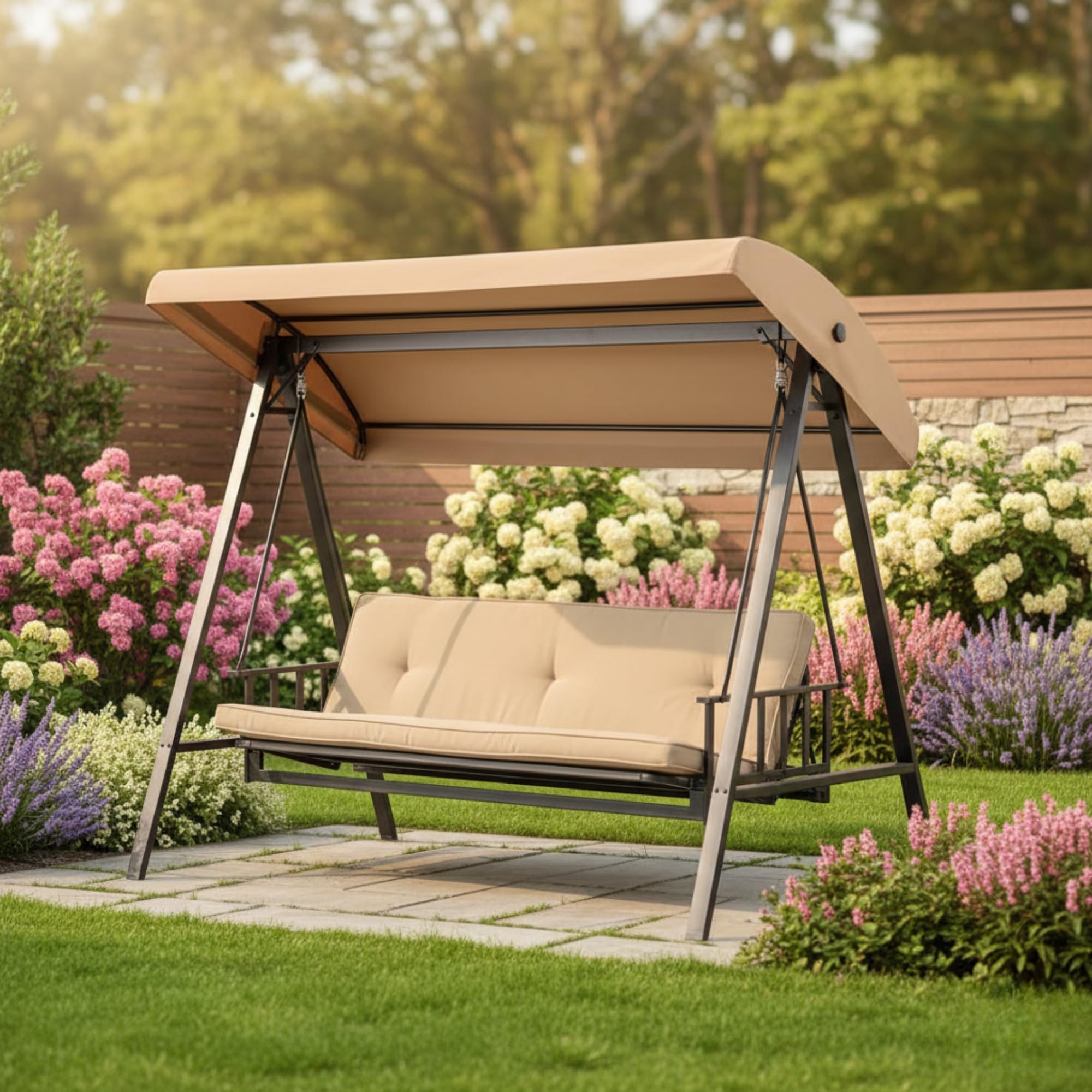 Garden Winds replacement canopy for Style Selections GCS00395A with precise fit guidance.