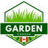 Logo for Garden Canada with green hexagonal shape and grass illustration on a white background