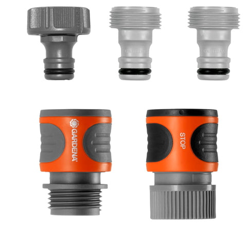 Gardena 18270-81 quick-connect fittings ensure leak-free hose connections for easy watering