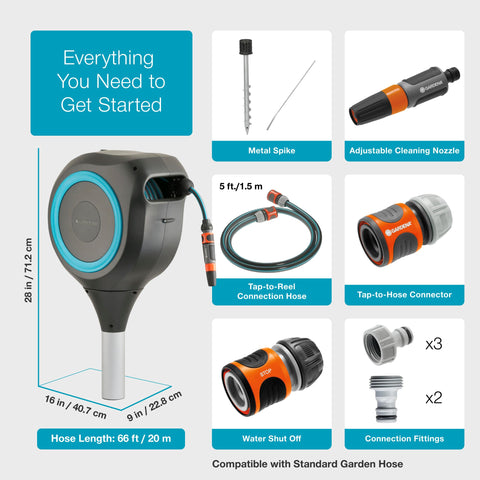 Gardena 18614 tool-free installation saves time during setup.