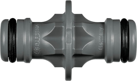 Gardena extension joint serves as 19 mm to 13 mm adapter for flexible extension