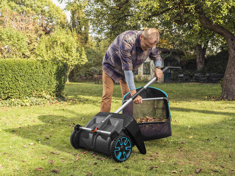 Gardena artificial-turf-compatible height adjustment works on synthetic surfaces