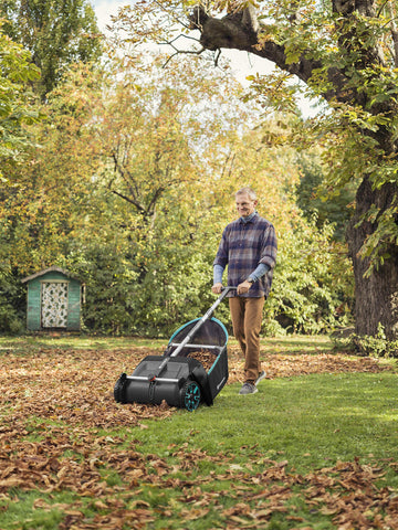 Gardena quiet cleaning with ergonomic design for a smoother push
