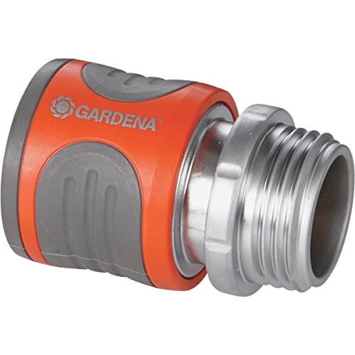 Gardena easy-connect system ideal for sprayers and sprinklers.