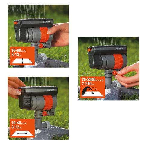 Gardena ZoomMaxx flow controller for precise water regulation
