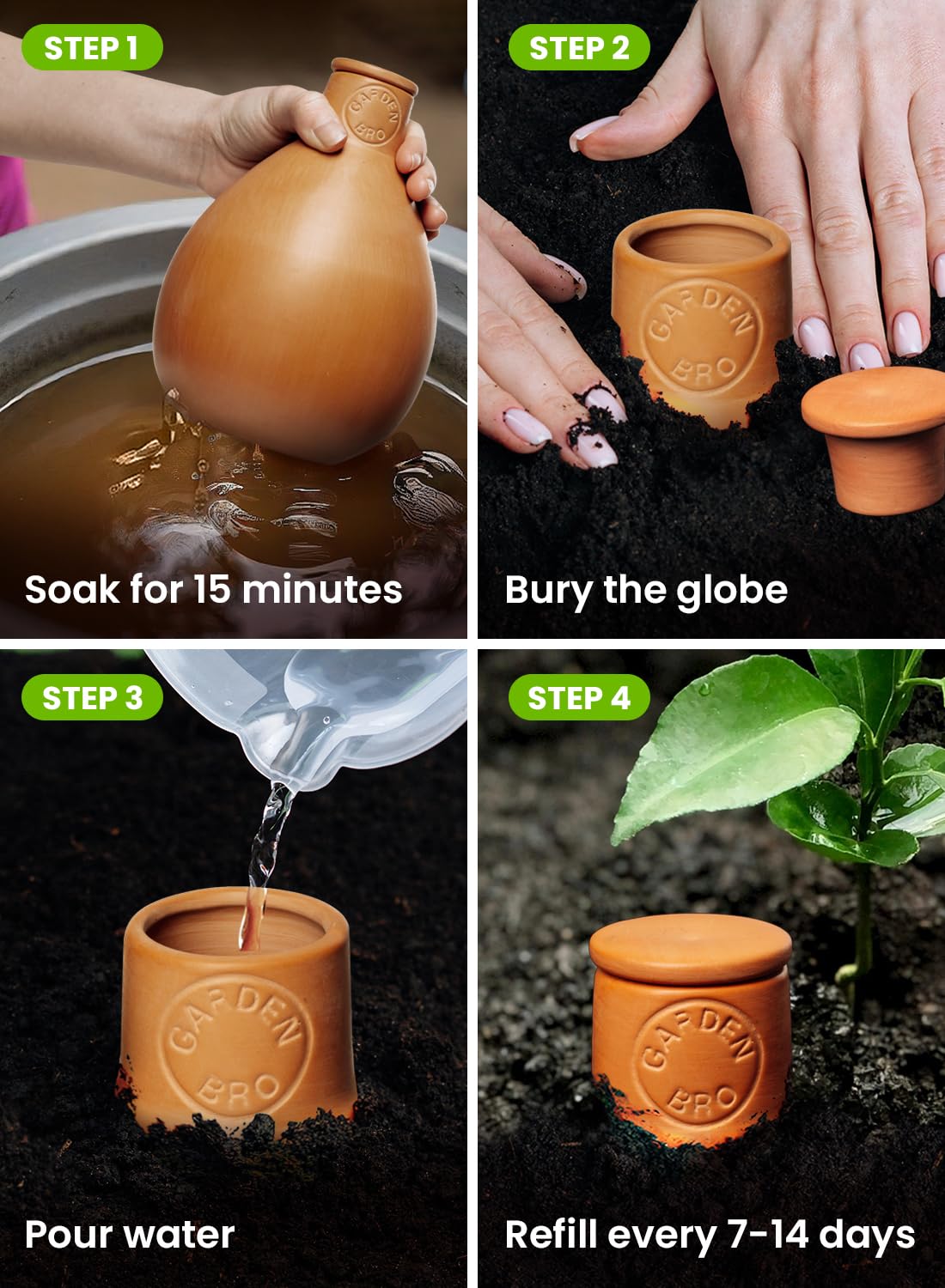 Gardenbro Olla Pot XL 32oz packaging and gift-ready box