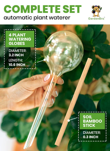 Gardenbro self-watering-spikes-clear for easy plant hydration