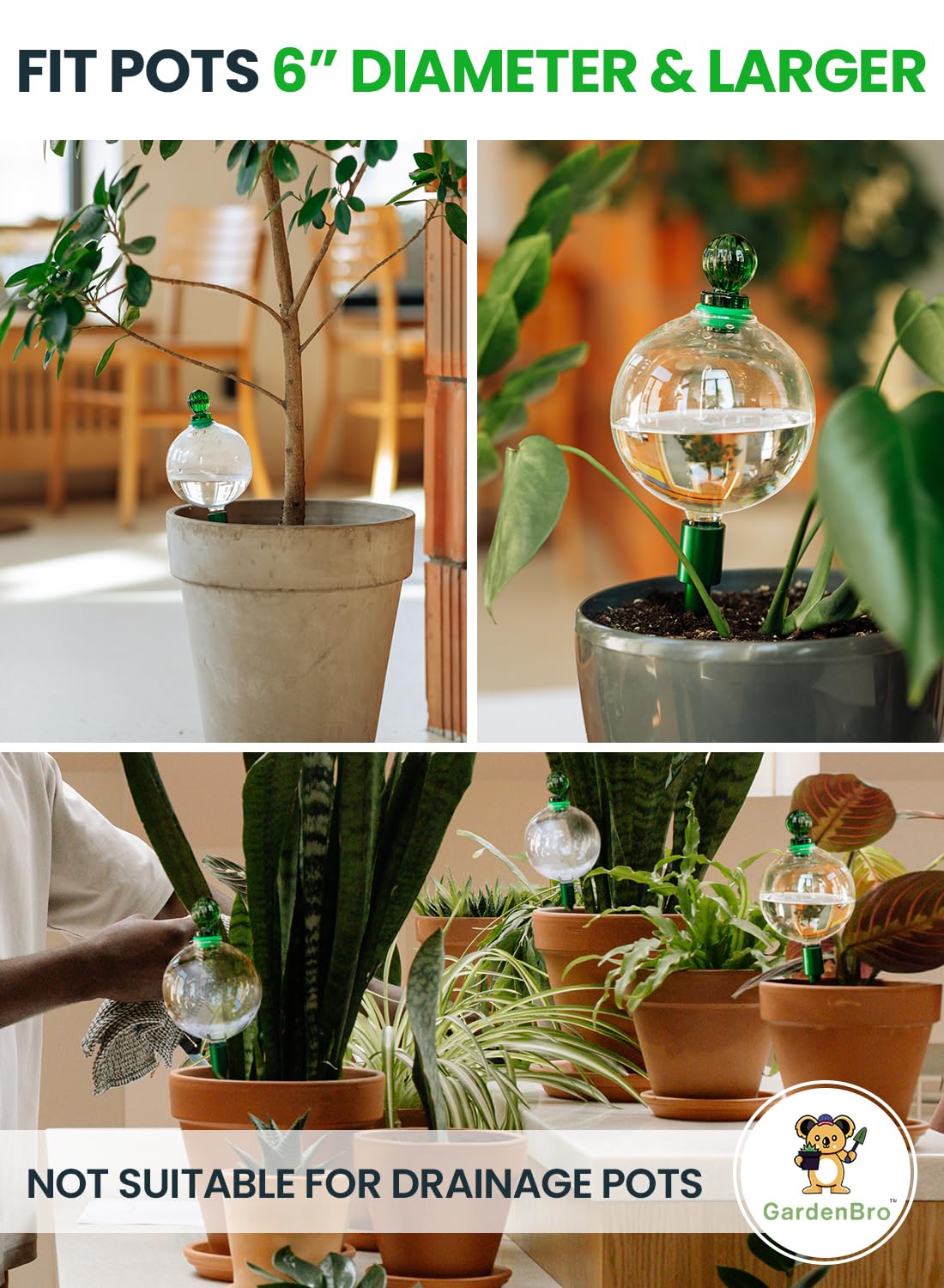 GardenBro soil stick included simplifies installation