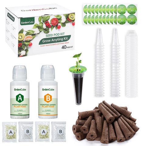 Gardencube 166pcs kit pack shot enabling convenient home herb gardening