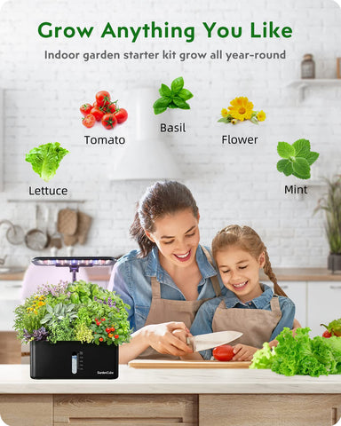 Gardencube A&B nutrients bottles illustrate measured micro-nutrients for balanced feeding