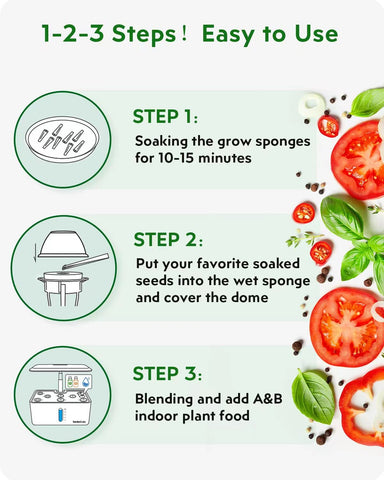 Gardencube grow domes with labels show easy organization for a tidy setup