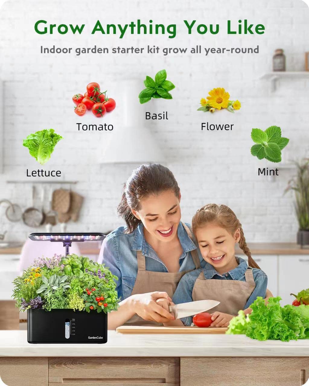 GARDENCUBE pod labels 40-pack keep herbs organized and labeled.