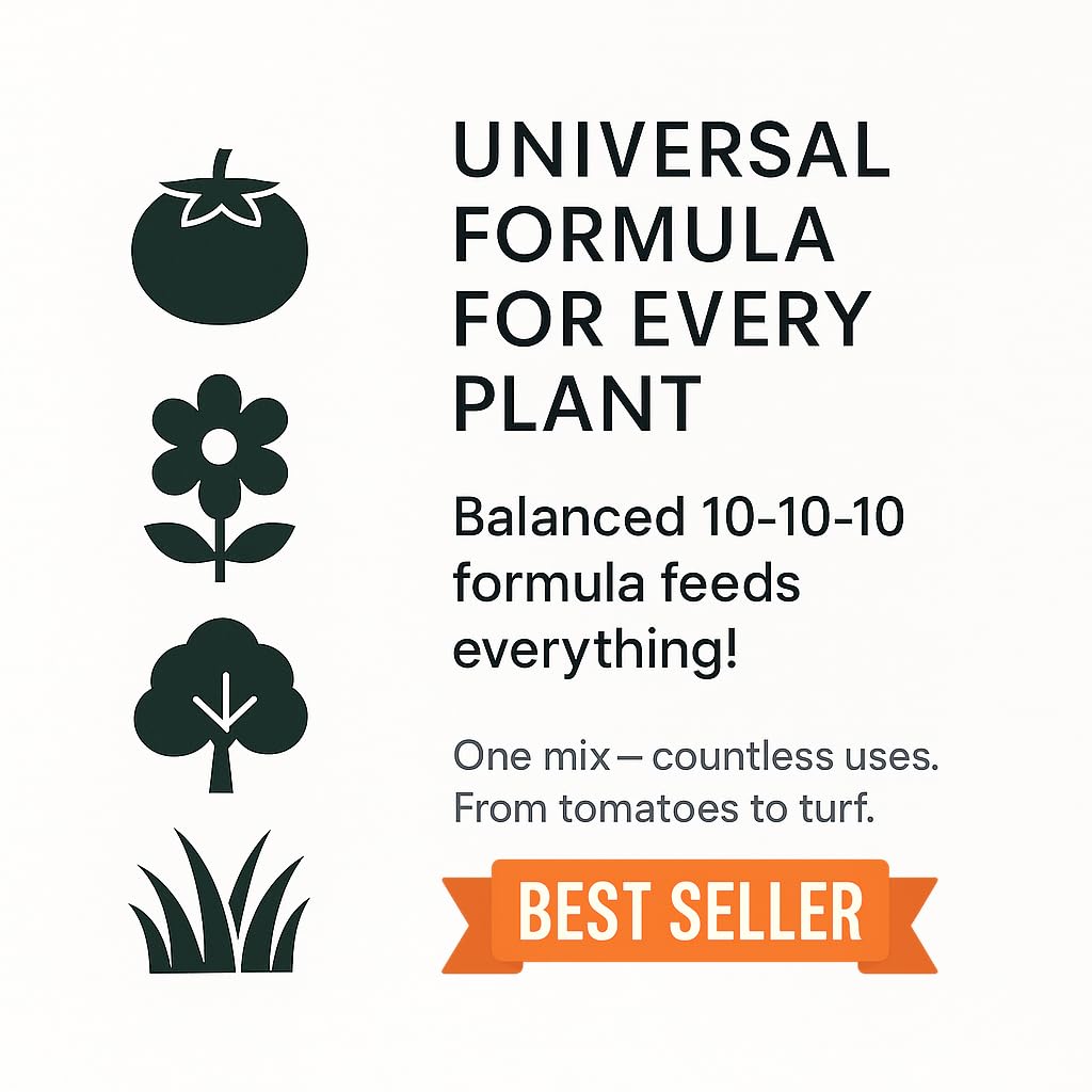 Gardenera 10-10-10 water-activated formula promotes uptake