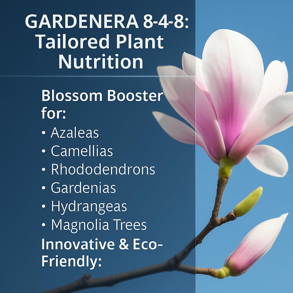 Gardenera iron and sulfur enriched nutrients nourish hydrangea foliage and blooms