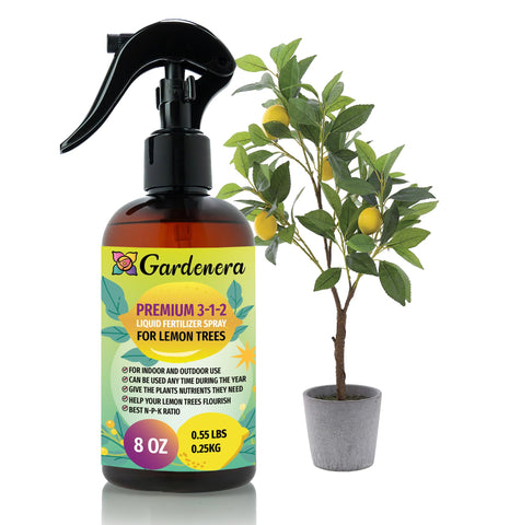Gardenera Lemon Tree Spray Bottle delivering a nourishing mist for thriving foliage