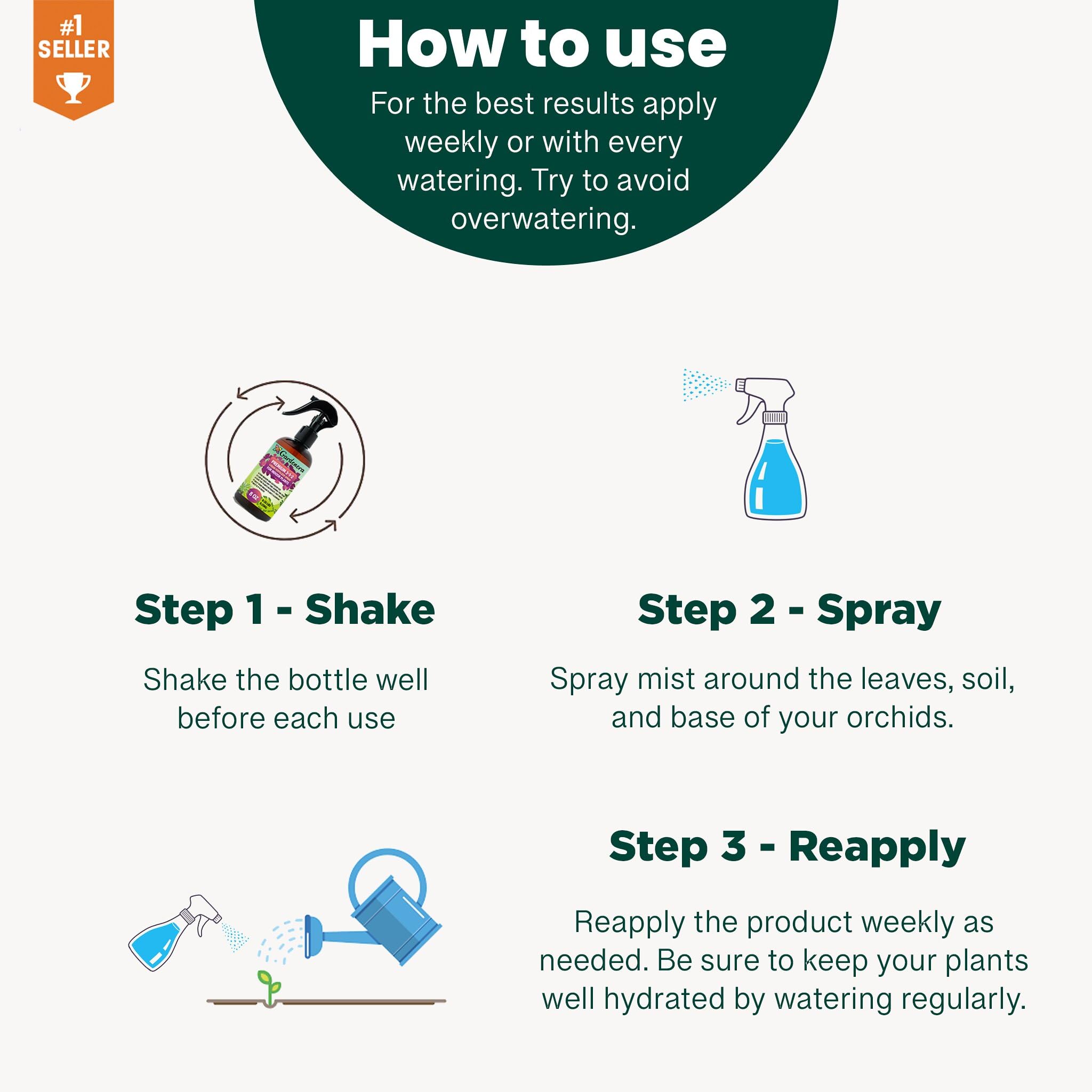 Gardenera Made in USA bottle ready for easy at-home citrus care