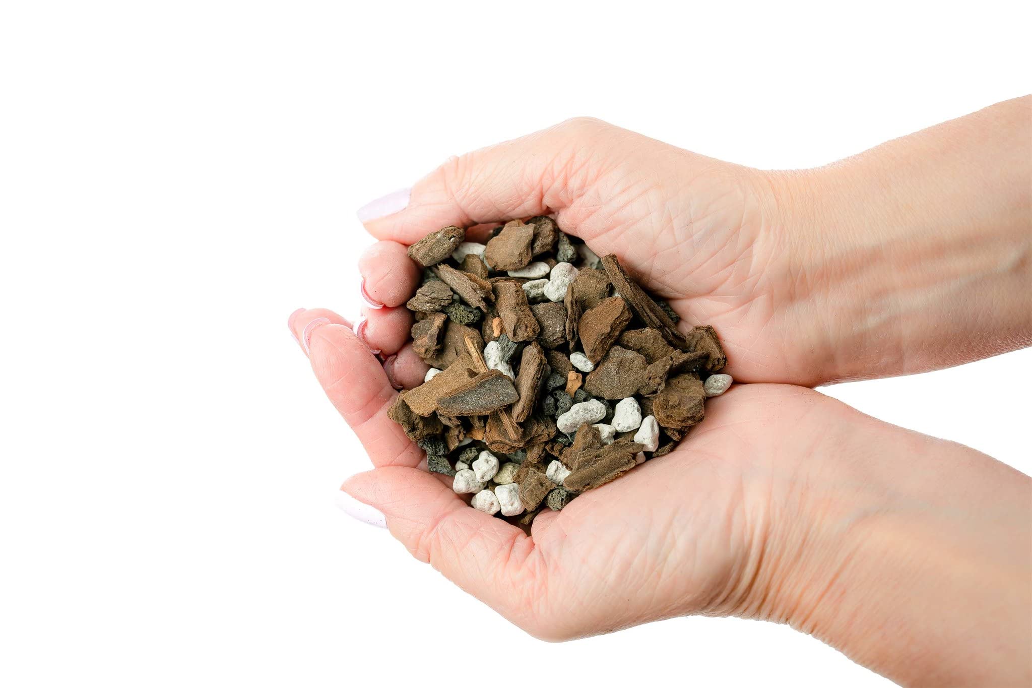 Gardenera soil granules close-up showing uniform particle size.
