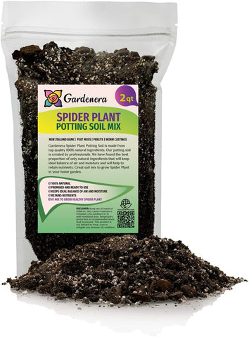 Gardenera spider plant potting soil bag ready-to-use mix for healthy roots